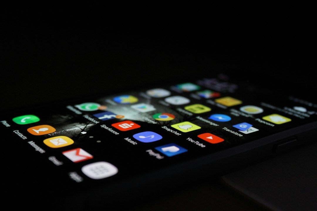 social media phone screen
